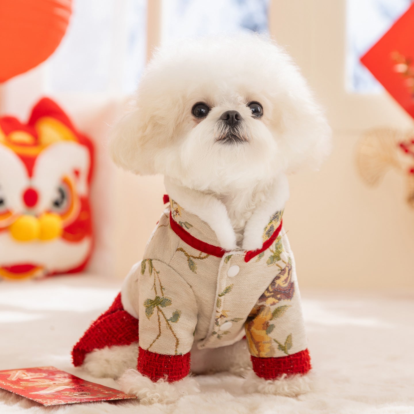 Floral Splendor Brocade Dress