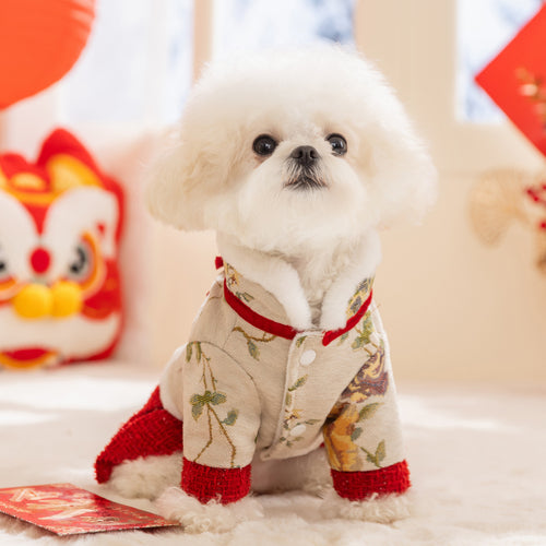 Floral Splendor Brocade Dress