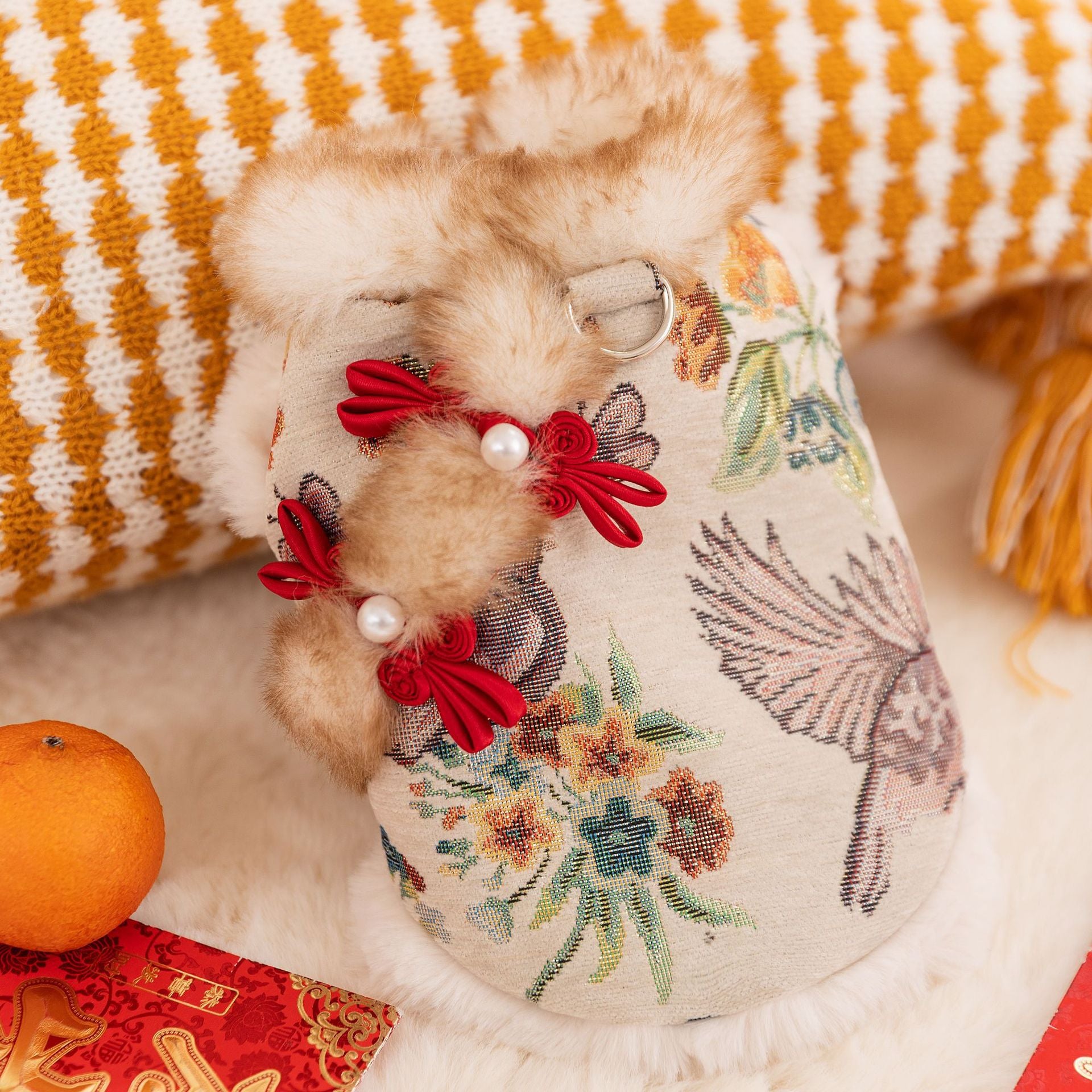 The Phoenix & Peony Embroidered Winter Coat