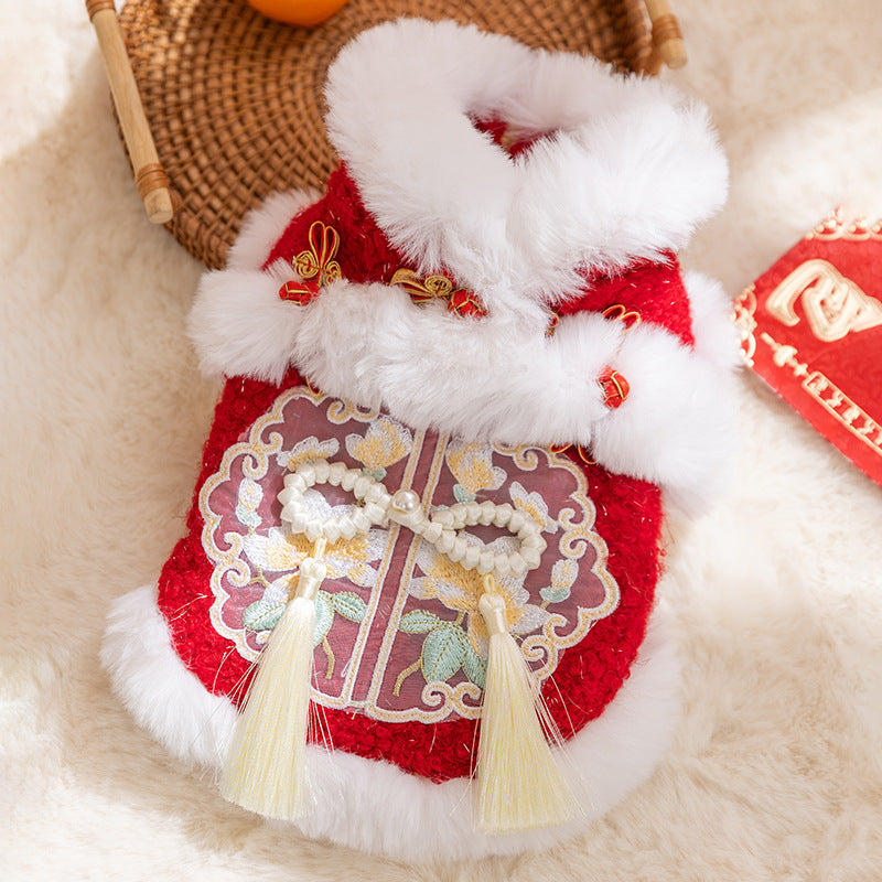 The "Fortune Knot" Embroidered Fleece Vest