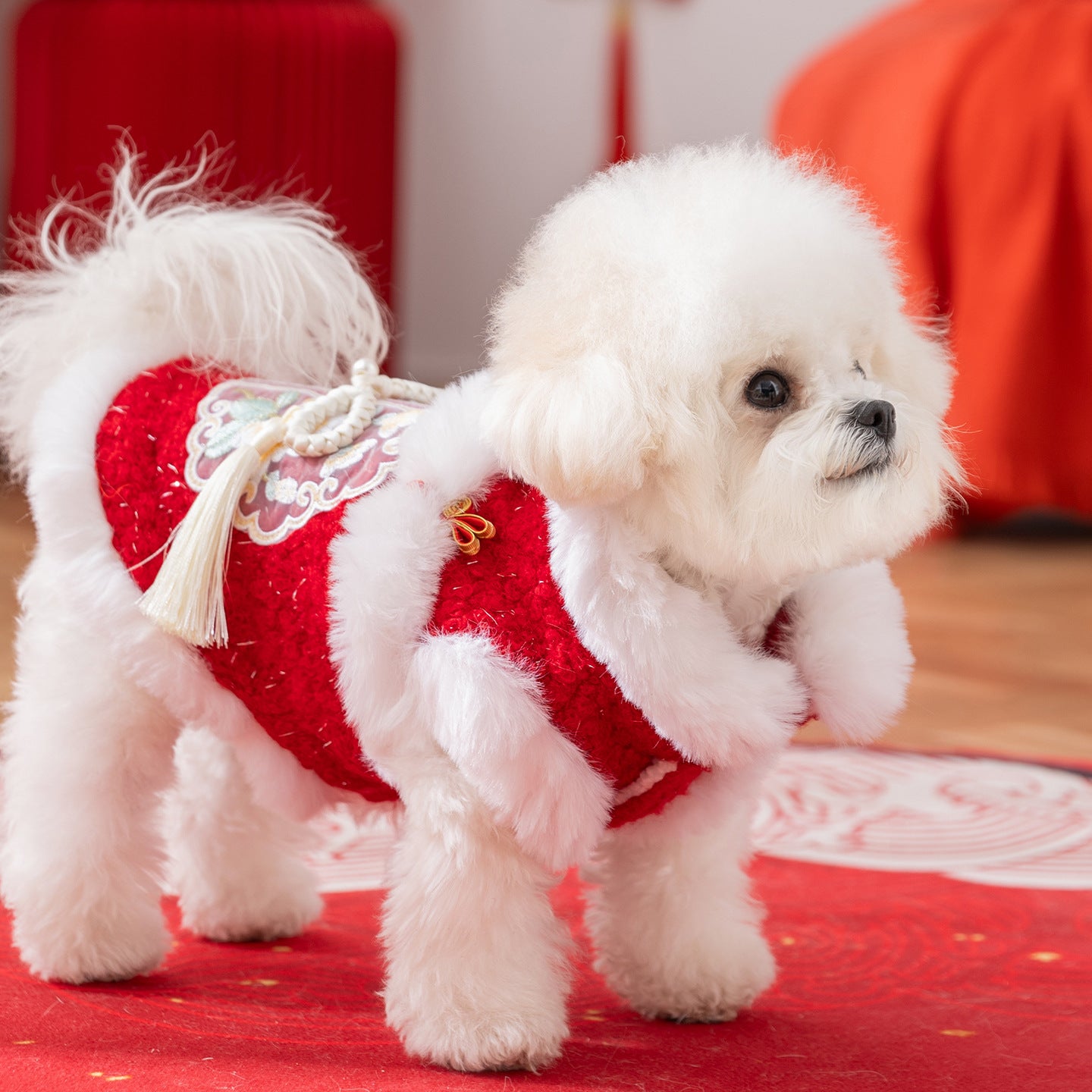 The "Fortune Knot" Embroidered Fleece Vest